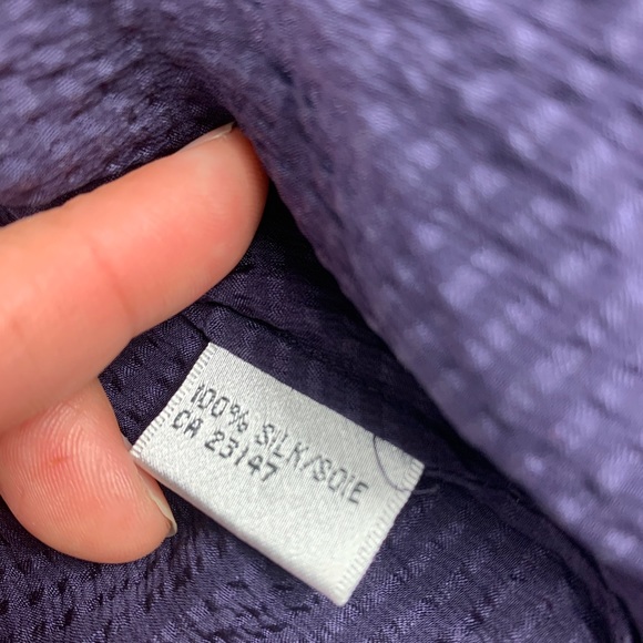 Talbots Petites Women Pure Silk Button Up Size 4 - Picture 6 of 7